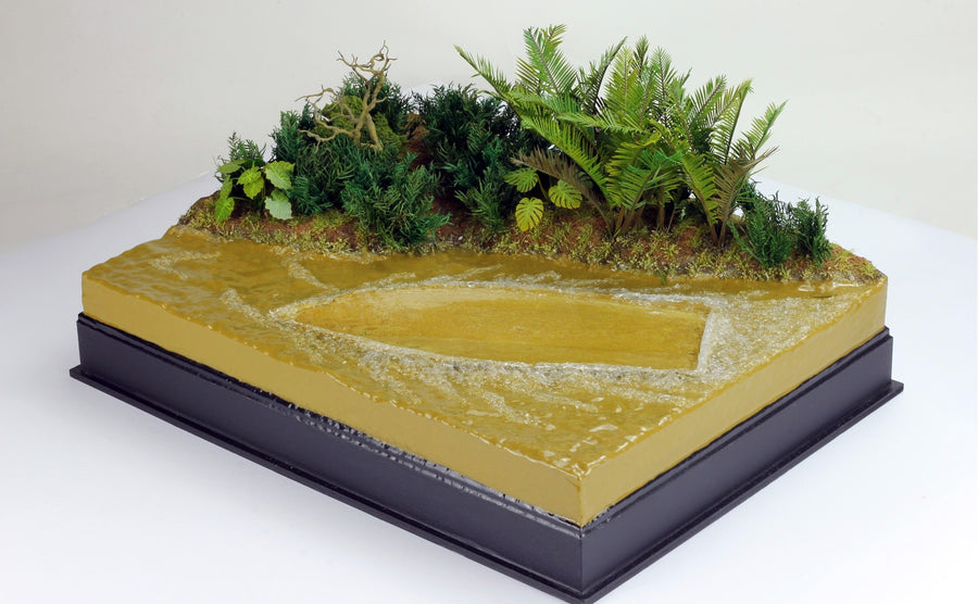 Mekong River Diorama Base (Scratchbuilt)