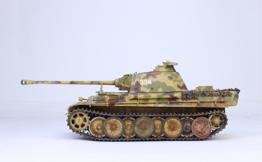 Miniature Char Panther G Solido 1/50 - Année 1973 - Métal Vert