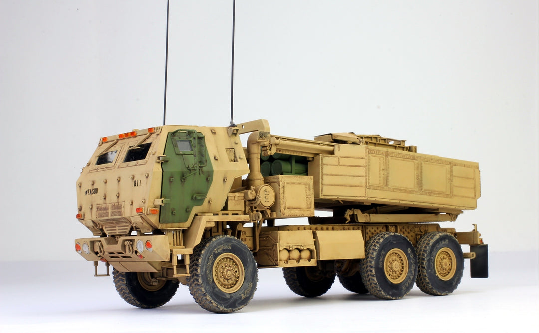 完成品 1/144 USA M142 High Mobility Artillery Rocket System Green  3D Printed 1⁄144 US M142 Hymas High Mobility Rocket System
