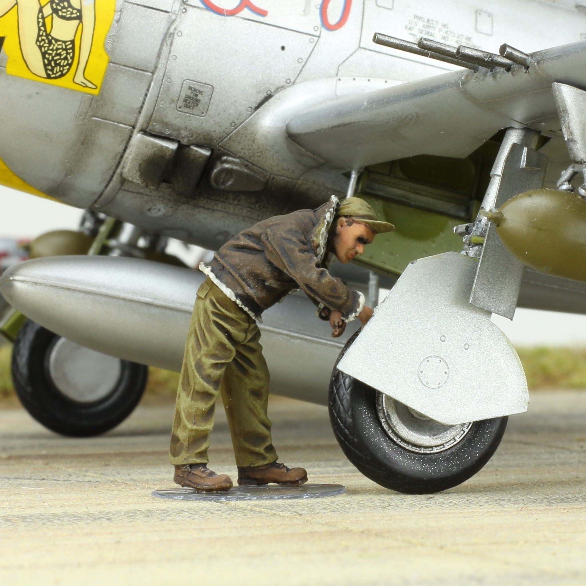 1:48 USAAF Ground Crew Figure WWII – Aircraft Mechanic (Hand Painted ...