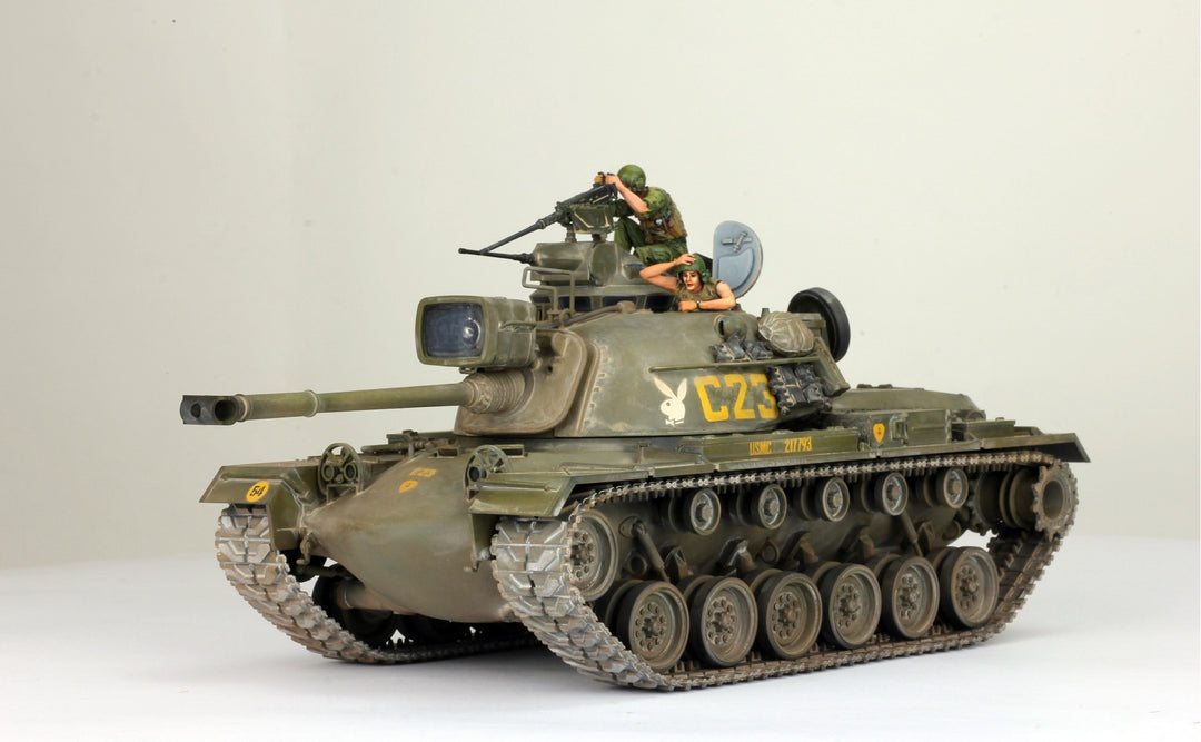 US Army M48A3 Patton /w 02 Crews, 1:35 ProBuilt Model, Vietnam war