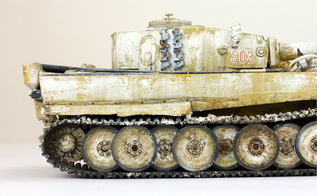 ProBuilt Model 1:35 Tiger I Winter Camouflage WW2 – ProBuiltModel