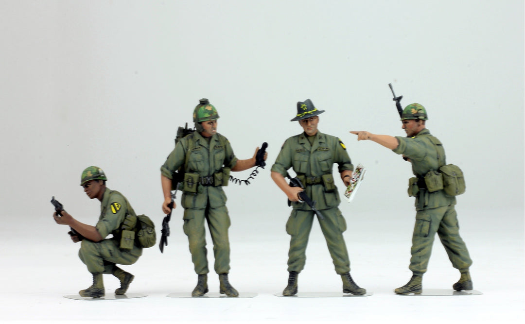 ProPainted Set US 1st Cavalry Infantry (04 figures), 1/35 Scaled