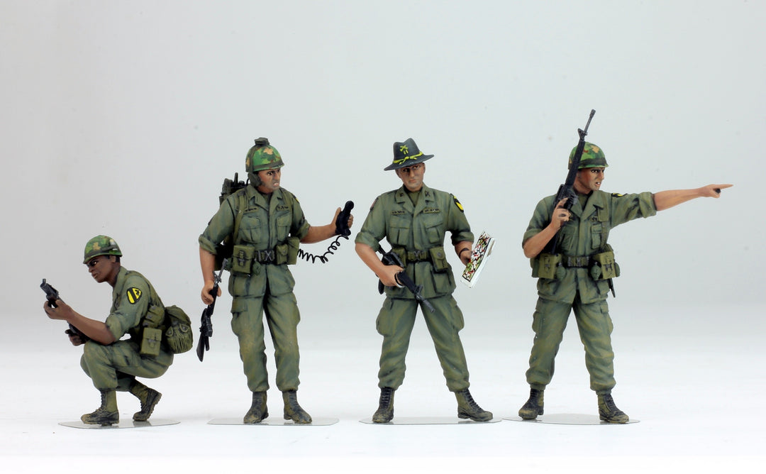 ProPainted Set US 1st Cavalry Infantry (04 figures), 1/35 Scaled