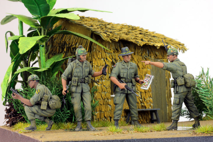ProPainted Set US 1st Cavalry Infantry (04 figures), 1/35 Scaled