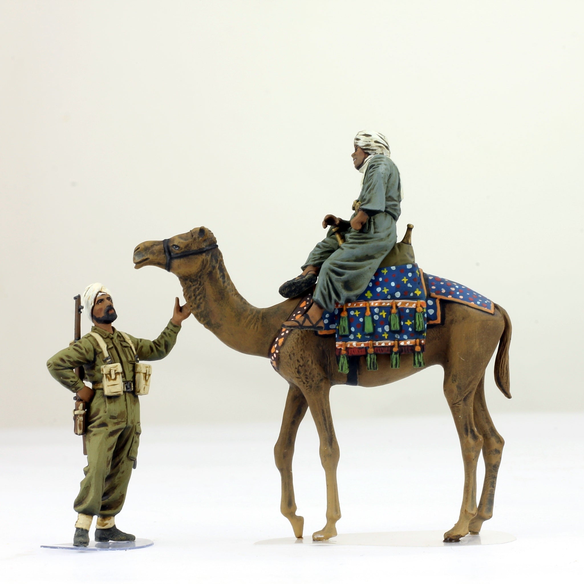 ProPainted 1:35 WW2 British Indian Soldier & Camel Rider – North Afric ...