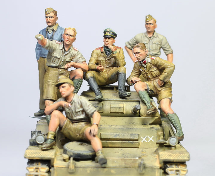 Rommel and Staff (North Africa 1942), German Army, 1/35 Scaled