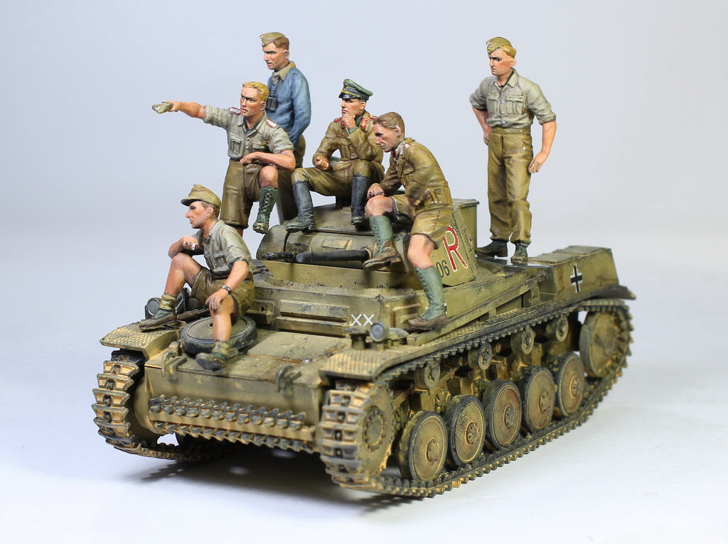 Rommel and Staff (North Africa 1942), German Army, 1/35 Scaled