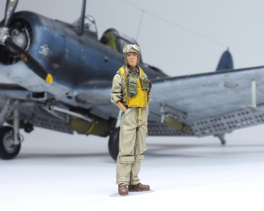US Navy Pilots (01 figure), 1/48 Scaled Ratio, World War II