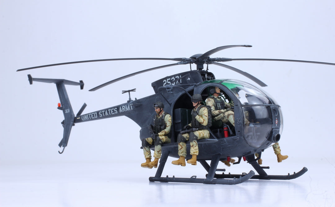 MH-6J Little Bird /w 02 Pilots + 04 Delta Force Riders, 1/35