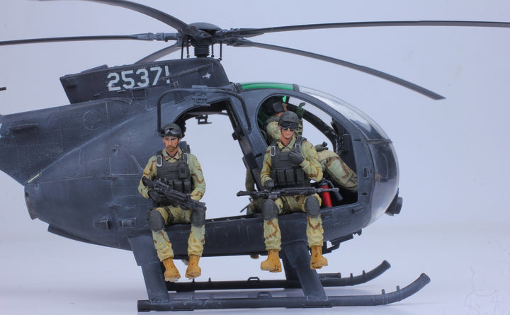 MH-6J Little Bird /w 02 Pilots + 04 Delta Force Riders, 1/35