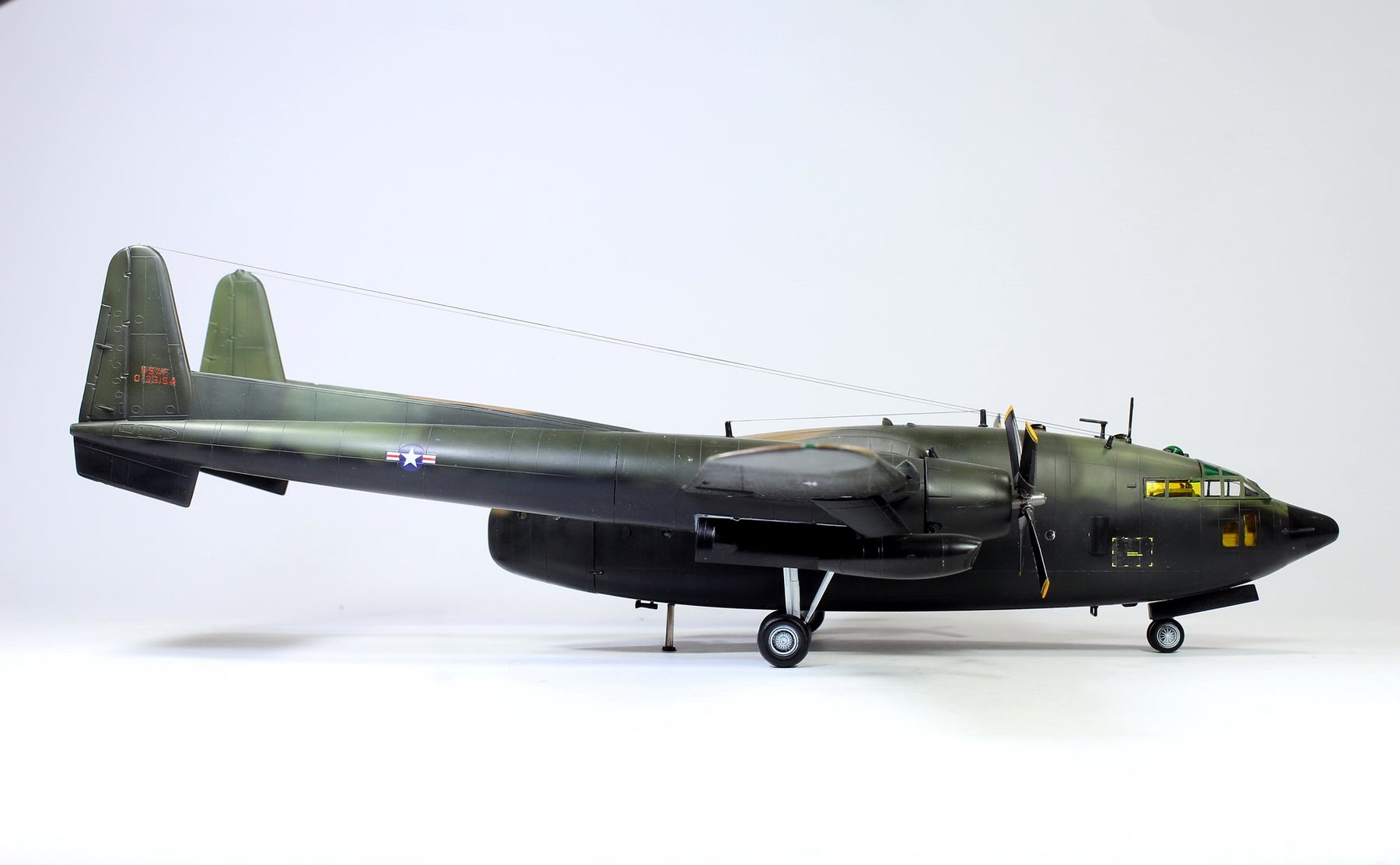USAF AC-119K Stinger Gunship in Vietnam war 1:72 Pro Built Model ...