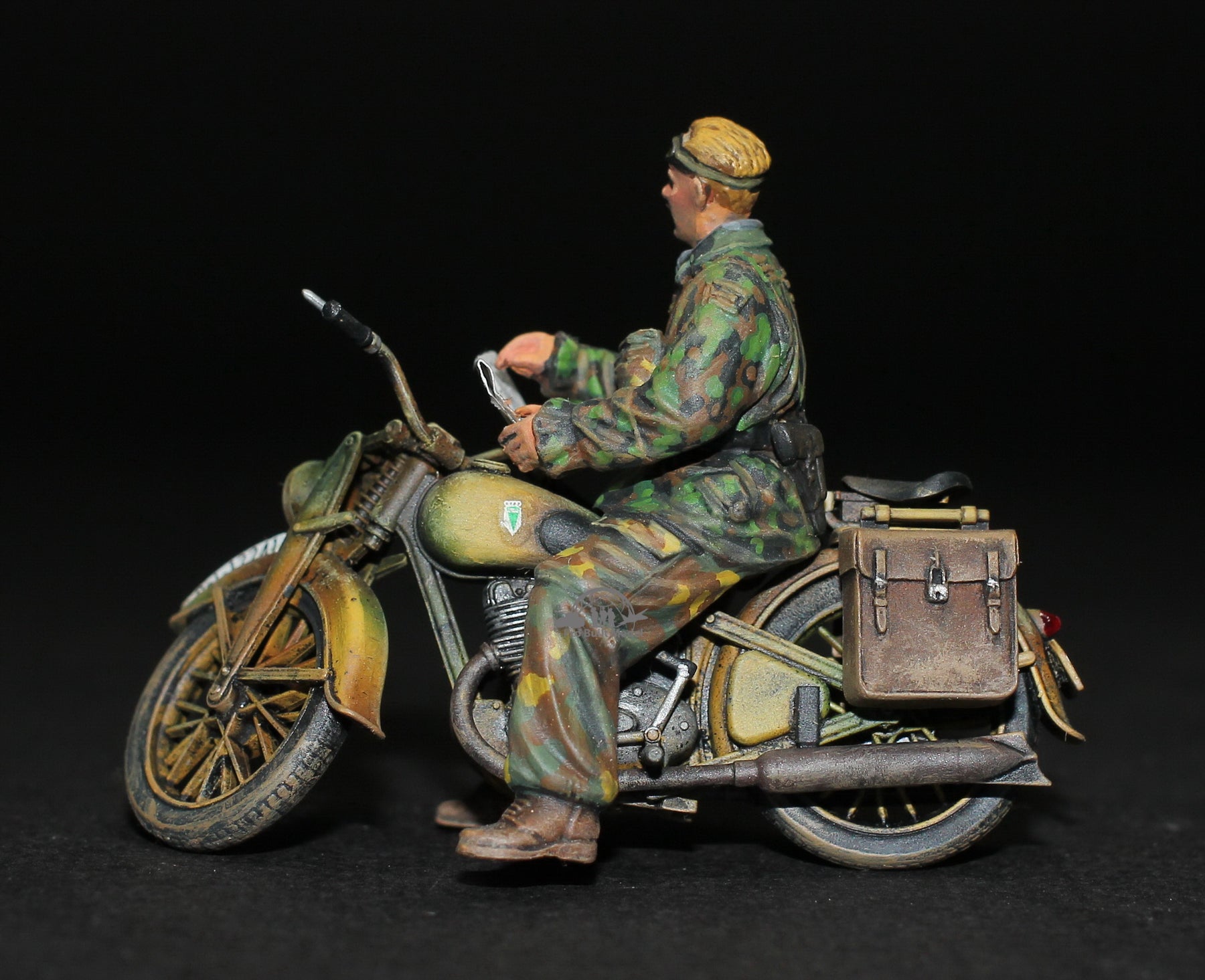 German Chopper Riders German Motorcycle Orderly Set , 1/35 ScaledRatio, World War 2 ...